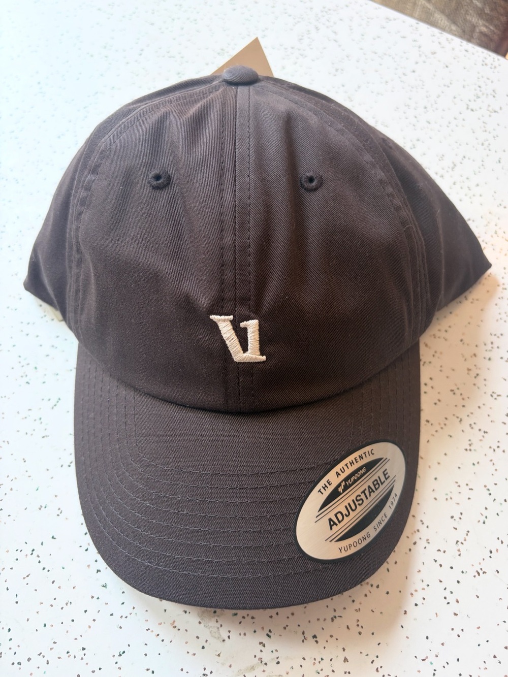 Brown Embroidered Vuori Hat